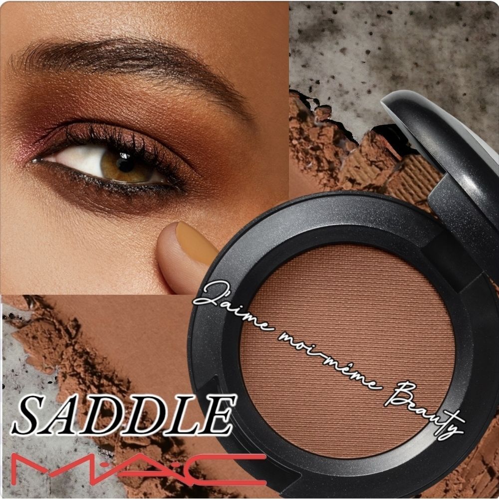 MAC Satin Finish Eyeshadow in Saddle- Golden Brown